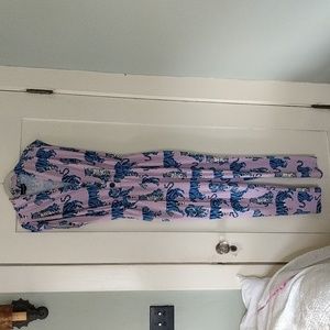 Nooworks Magic Suit Rare Blue tiger print jumpsuit